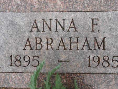 ABRAHAM, ANNA F. - Linn County, Iowa | ANNA F. ABRAHAM 