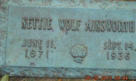 WOLF AINSWORTH, NETTIE - Linn County, Iowa | NETTIE WOLF AINSWORTH 