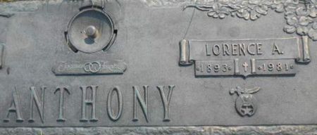 ANTHONY, LORENCE ALFRED - Linn County, Iowa | LORENCE ALFRED ANTHONY 