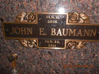 BAUMANN, JOHN EDWARD - Linn County, Iowa | JOHN EDWARD BAUMANN 
