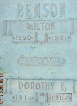 BENSON, DOROTHY E. - Linn County, Iowa | DOROTHY E. BENSON 