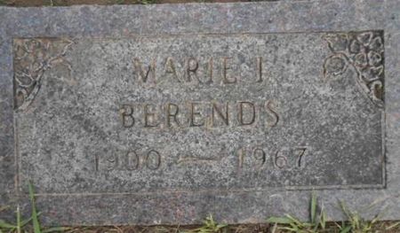 BERENDS, MARIE I. - Linn County, Iowa | MARIE I. BERENDS 
