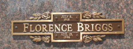 BRIGGS, FLORENCE - Linn County, Iowa | FLORENCE BRIGGS 