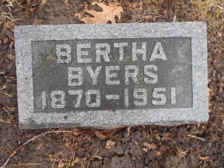 BYERS, BERTHA - Linn County, Iowa | BERTHA BYERS 