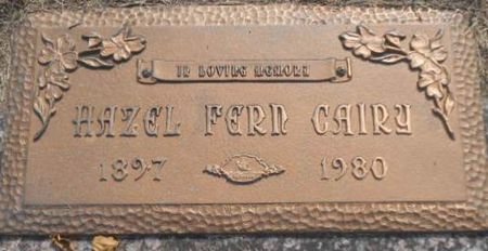 CAIRY, HAZEL FERN - Linn County, Iowa | HAZEL FERN CAIRY 