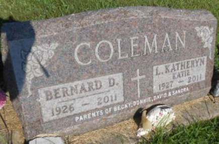 COLEMAN, BERNARD D. - Linn County, Iowa | BERNARD D. COLEMAN 