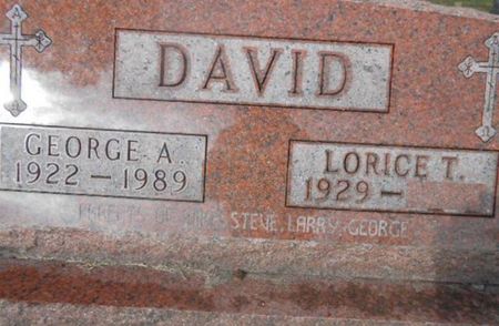 DAVID, GEORGE A. - Linn County, Iowa | GEORGE A. DAVID 