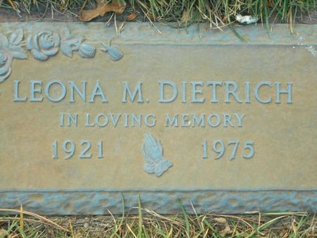 DIETRICH DIETRICH, LEONA MAE - Linn County, Iowa | LEONA MAE DIETRICH DIETRICH 