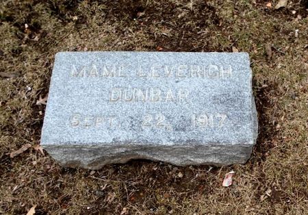 LEVERICH DUNBAR, MAME - Linn County, Iowa | MAME LEVERICH DUNBAR 