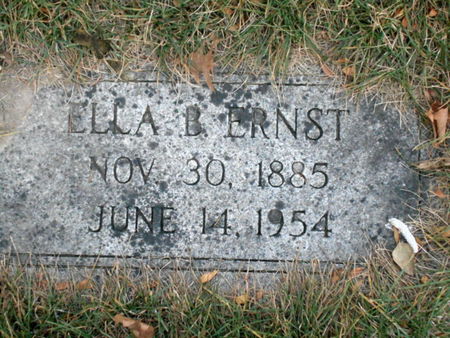 ERNST, ELLA BELLE - Linn County, Iowa | ELLA BELLE ERNST 