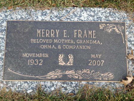 FRAME, MERRY E. - Linn County, Iowa | MERRY E. FRAME 