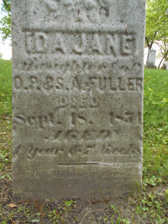 FULLER, IDA JANE - Linn County, Iowa | IDA JANE FULLER 
