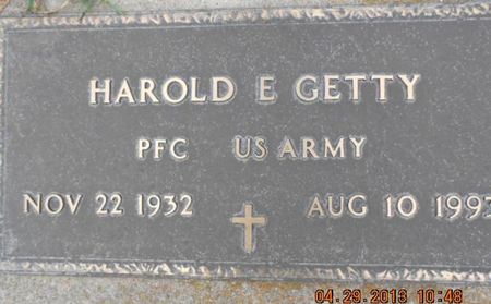 GETTY, HAROLD E. - Linn County, Iowa | HAROLD E. GETTY 