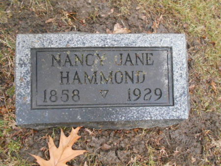 WILLIAMS HAMMOND, NANCY JANE - Linn County, Iowa | NANCY JANE WILLIAMS HAMMOND 