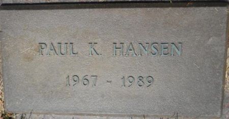 HANSEN, PAUL K. - Linn County, Iowa | PAUL K. HANSEN 