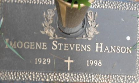 STEVENS HANSON, IMOGENE - Linn County, Iowa | IMOGENE STEVENS HANSON 