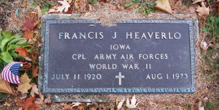 HEAVERLO, FRANCIS J. - Linn County, Iowa | FRANCIS J. HEAVERLO 