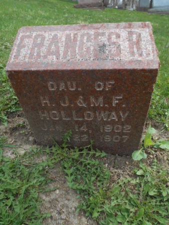 HOLLOWAY, FRANCES R.   (FRANCES REBECCA) - Linn County, Iowa | FRANCES R.   (FRANCES REBECCA) HOLLOWAY 