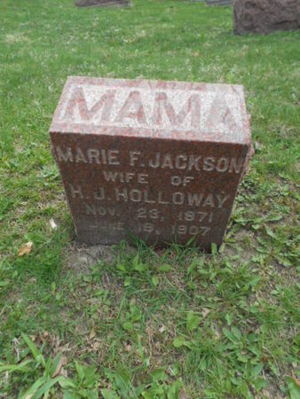 JACKSON HOLLOWAY, MARIE F.   (MARIE FRANCES) - Linn County, Iowa | MARIE F.   (MARIE FRANCES) JACKSON HOLLOWAY 