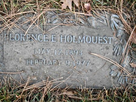 KRUMBHOLZ HOLMQUEST, FLORENCE E - Linn County, Iowa | FLORENCE E KRUMBHOLZ HOLMQUEST 