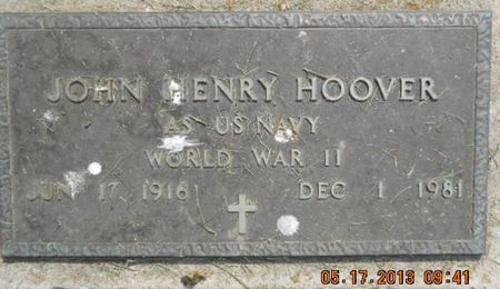 HOOVER, JOHN HENY - Linn County, Iowa | JOHN HENY HOOVER 