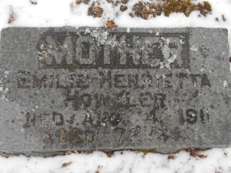 NOOHNER HOWELER, EMELIE HENRIETTA - Linn County, Iowa | EMELIE HENRIETTA NOOHNER HOWELER 