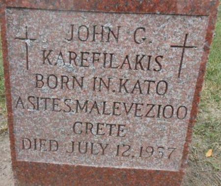 KAREFILAKIS, JOHN G. - Linn County, Iowa | JOHN G. KAREFILAKIS 