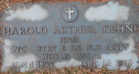 KEHNE, HAROLD ARTHUR - Linn County, Iowa | HAROLD ARTHUR KEHNE 