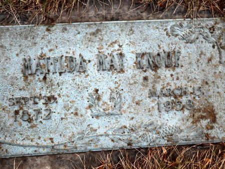 KNOUF, MATILDA MAY - Linn County, Iowa | MATILDA MAY KNOUF 