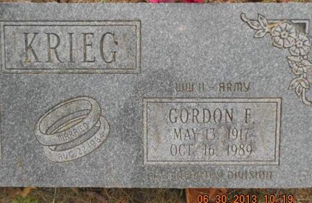 KRIEG, GORDON F. - Linn County, Iowa | GORDON F. KRIEG 