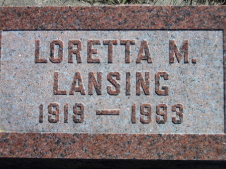 AUSTIN LANSING, LORETTA M.   (LORETTA MAE) - Linn County, Iowa | LORETTA M.   (LORETTA MAE) AUSTIN LANSING 