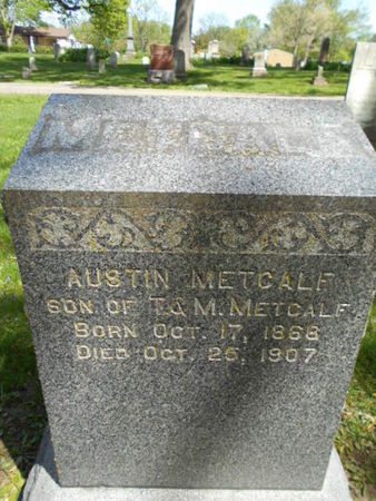 METCALF, AUSTIN   (DANIEL AUSTIN) - Linn County, Iowa | AUSTIN   (DANIEL AUSTIN) METCALF 