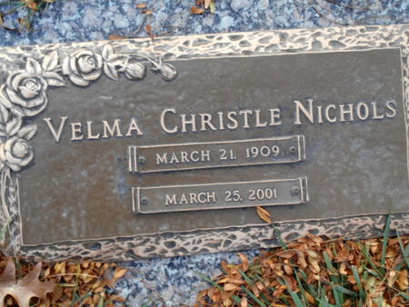 CHRISTLE NICHOLS, VELMA ANN - Linn County, Iowa | VELMA ANN CHRISTLE NICHOLS 