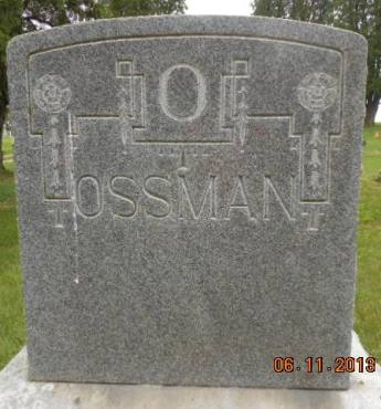 OSSMAN, FAMILY STONE - Linn County, Iowa | FAMILY STONE OSSMAN 