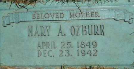OZBURN, MARY A. - Linn County, Iowa | MARY A. OZBURN 