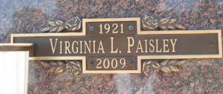 JONES PAISLEY, VIRGINIA LOUISE - Linn County, Iowa | VIRGINIA LOUISE JONES PAISLEY 