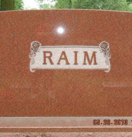 RAIM, FAMILY STONE - Linn County, Iowa | FAMILY STONE RAIM 