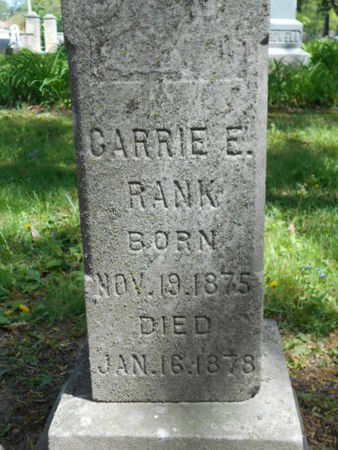 RANK, CARRIE E. - Linn County, Iowa | CARRIE E. RANK 