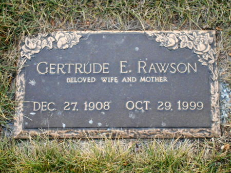 RIEKE RAWSON, GERTRUDE E - Linn County, Iowa | GERTRUDE E RIEKE RAWSON 