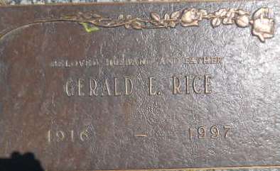 RICE, GERALD E. - Linn County, Iowa | GERALD E. RICE 