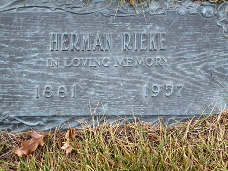RIEKE, HERMAN - Linn County, Iowa | HERMAN RIEKE 