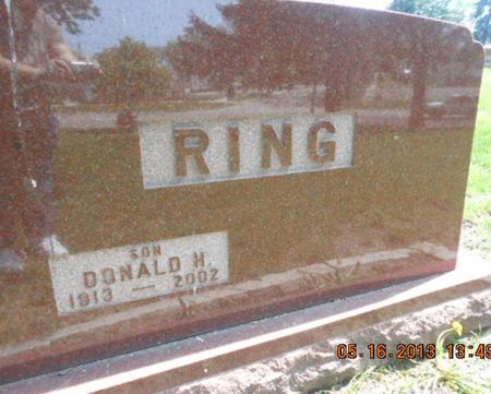 RING, DONALD H. - Linn County, Iowa | DONALD H. RING 