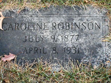ERNST ROBINSON, CAROLINE - Linn County, Iowa | CAROLINE ERNST ROBINSON 