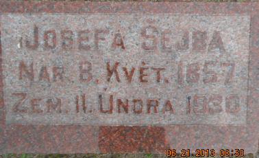 SEJBA, JOSEFA - Linn County, Iowa | JOSEFA SEJBA 