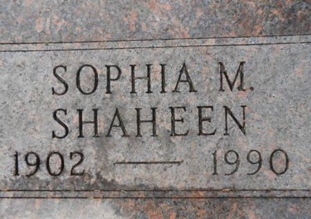 SHAHEEN, SOPHIA M. - Linn County, Iowa | SOPHIA M. SHAHEEN 