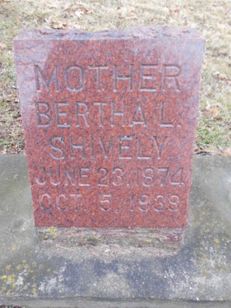 HANNA SHIVELY, BERTHA L. - Linn County, Iowa | BERTHA L. HANNA SHIVELY 