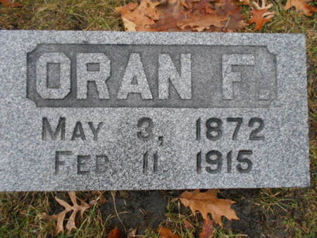 SIGFRED, ORAN F. - Linn County, Iowa | ORAN F. SIGFRED 