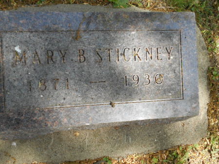 BAKER STICKNEY, MARY B. - Linn County, Iowa | MARY B. BAKER STICKNEY 