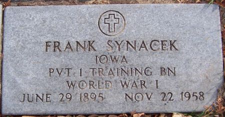 SYNACEK, FRANK - Linn County, Iowa | FRANK SYNACEK 