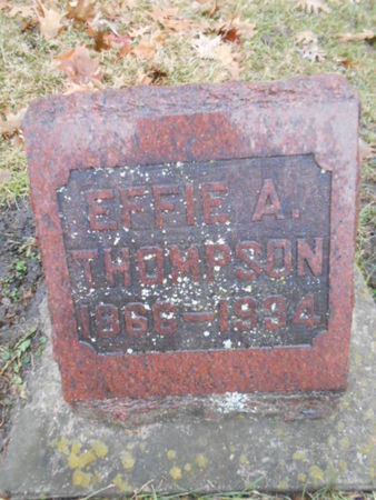 ROBERTS THOMPSON, EFFIE A.   (EFFIE ANNE) - Linn County, Iowa | EFFIE A.   (EFFIE ANNE) ROBERTS THOMPSON 